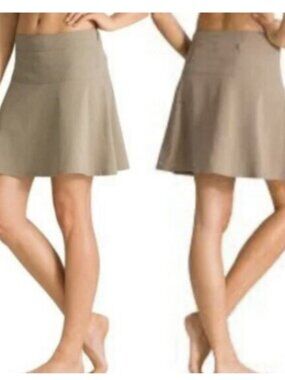 Athleta Women's Everyday Skort Skirt Khaki Size 4 EUC!!!